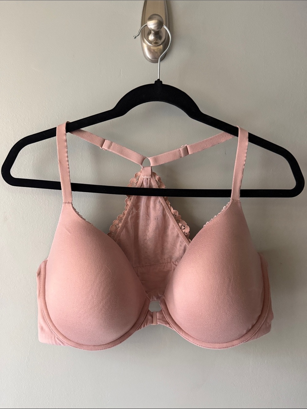 Victoria's Secret Light Pink Padded Racerback Bra